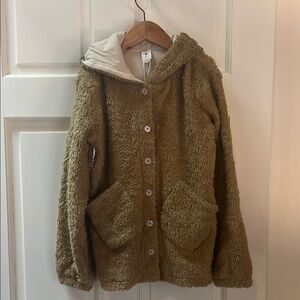 Kate Quinn Brown Teddy Bear Sherpa Jacket NWT 8y